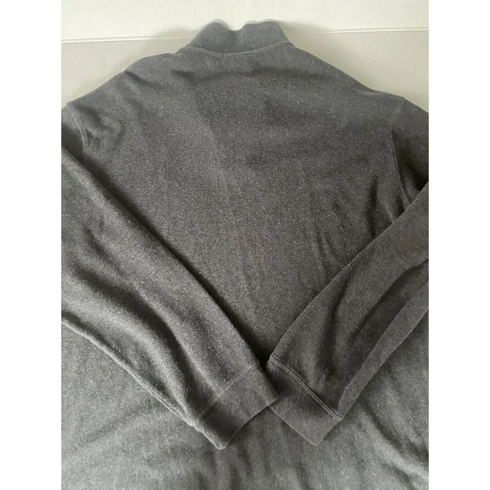 Polo Ralph Lauren Gray Estate Rib 1/4 Zip Pullover Sweater Size XXL‎